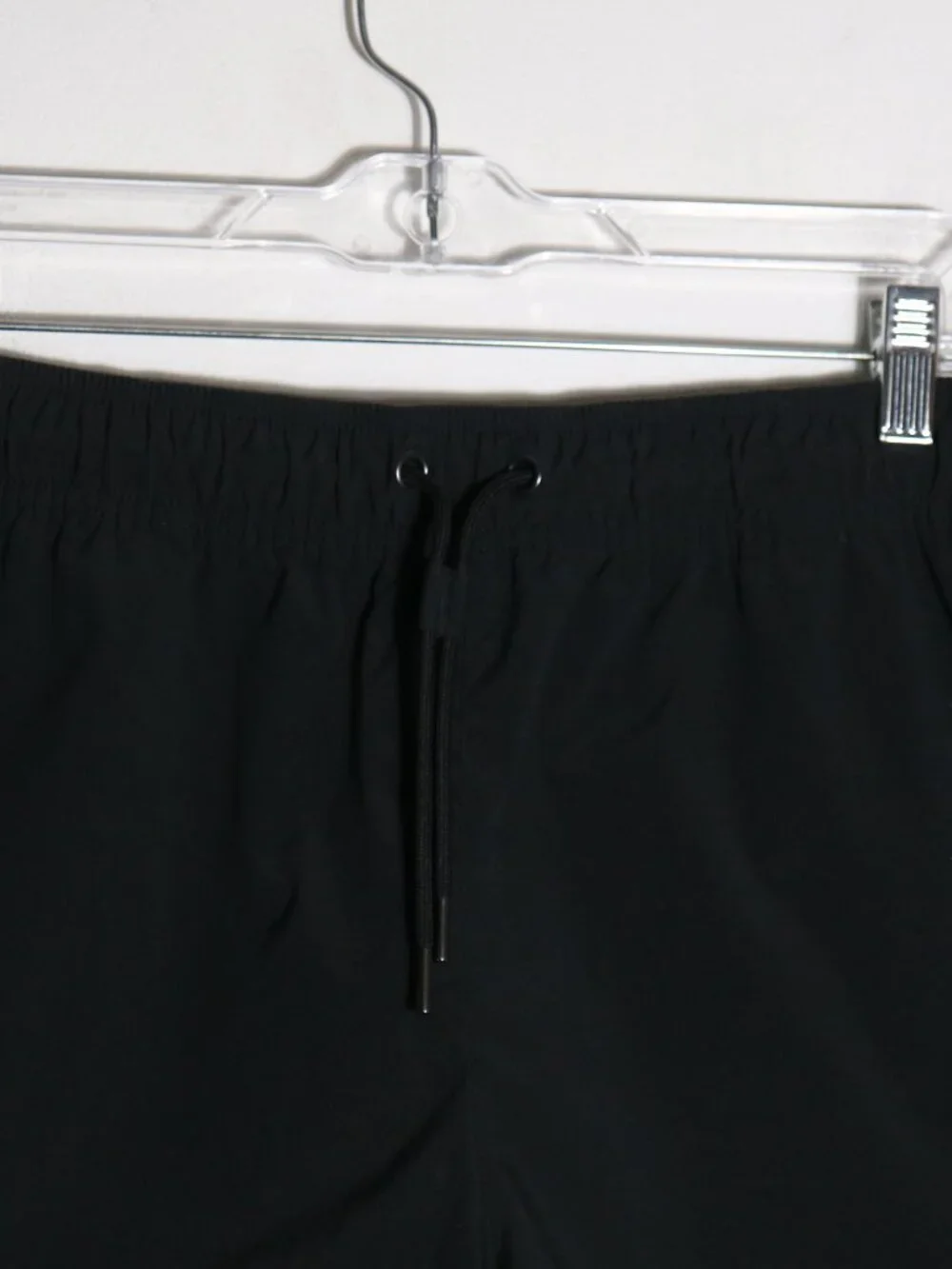 Athleta Mid Rise Poplin Short Womens Large Black Athletic Pull On Drawstring